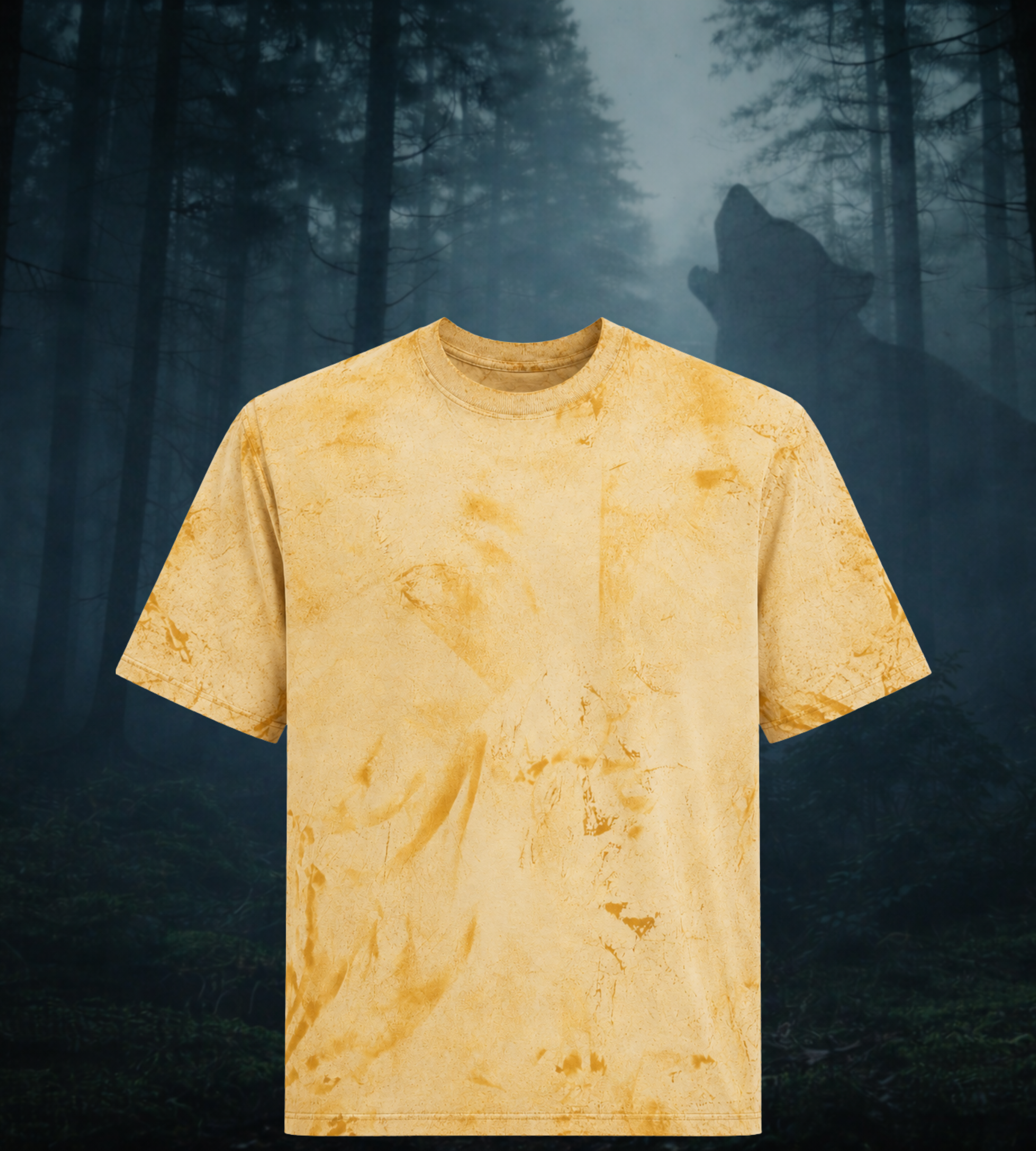 Hyena Baseball 'Leave Your Mark' Tie-Dye Citrine T-Shirt
