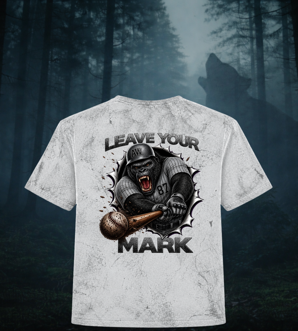 Gorilla Baseball 'Leave Your Mark' Tie-Dye Smoke & Fern T-Shirt