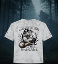 White Tiger Baseball 'Leave Your Mark' Tie-Dye Smoke & Fern T-Shirt