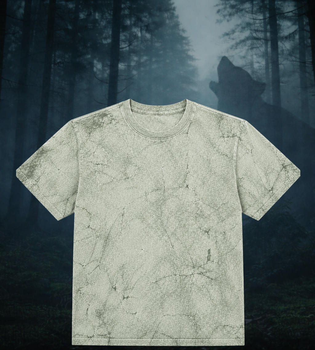 White Tiger 'Leave Your Mark' Tie-Dye Smoke & Fern T-Shirt