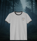 Black Graphic Wolf Ringer T-Shirt "Leave Your Mark" 87 Series Limited Edition
