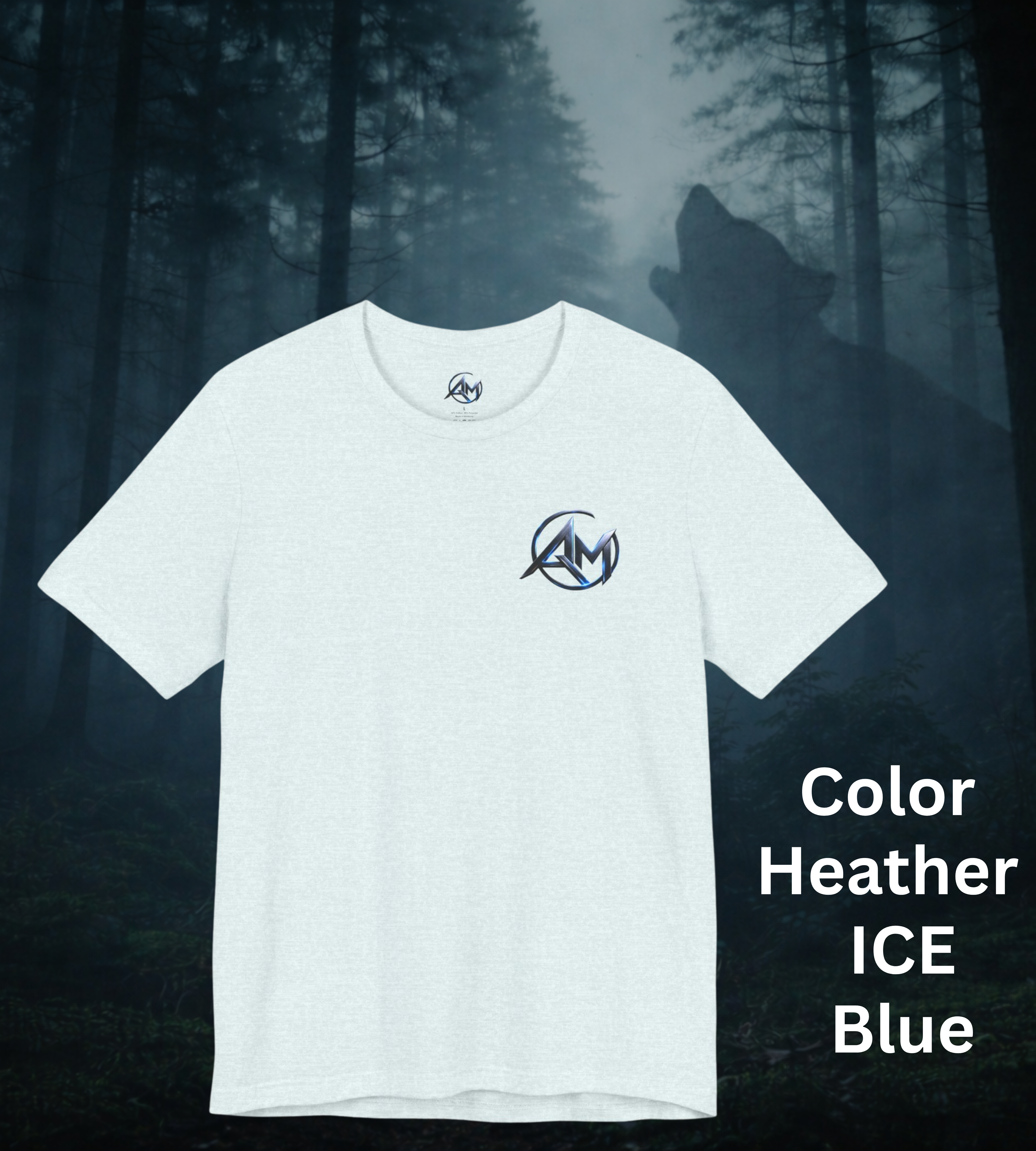 Americanwolf-AM Brand Signature Logo Soft T-shirt
