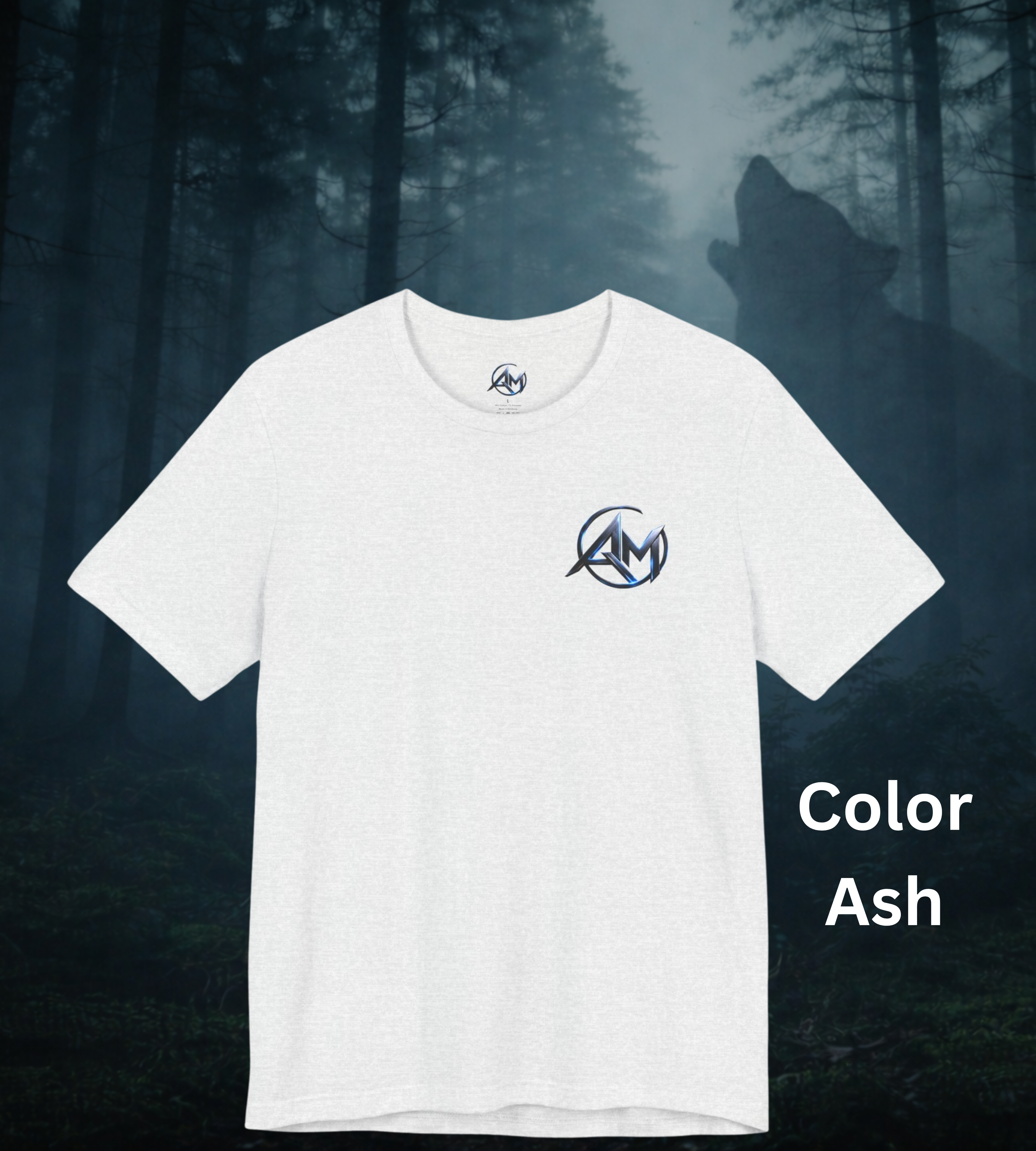 Americanwolf-AM Brand Signature Logo Soft T-shirt