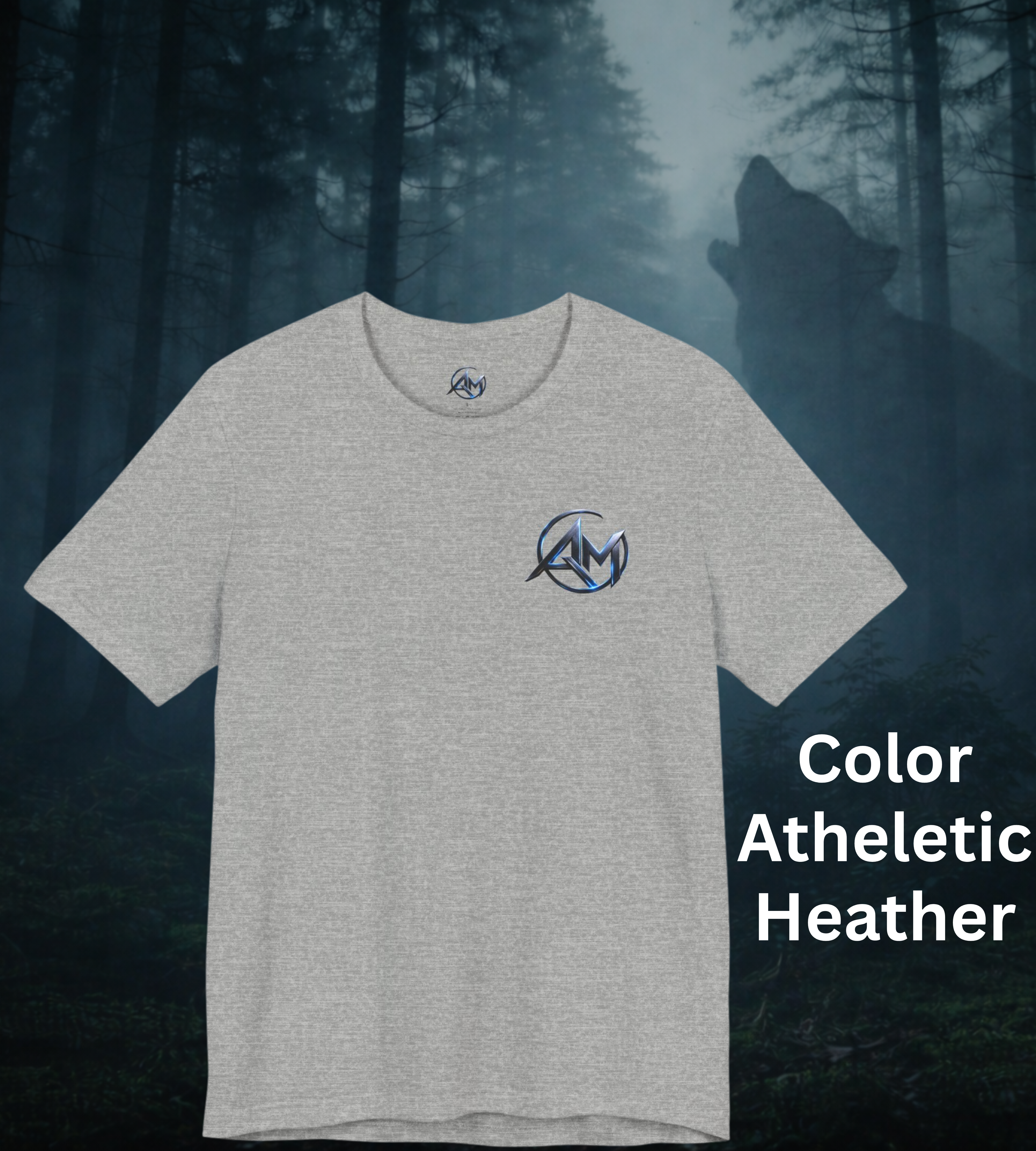 Americanwolf-AM Brand Signature Logo Soft T-shirt