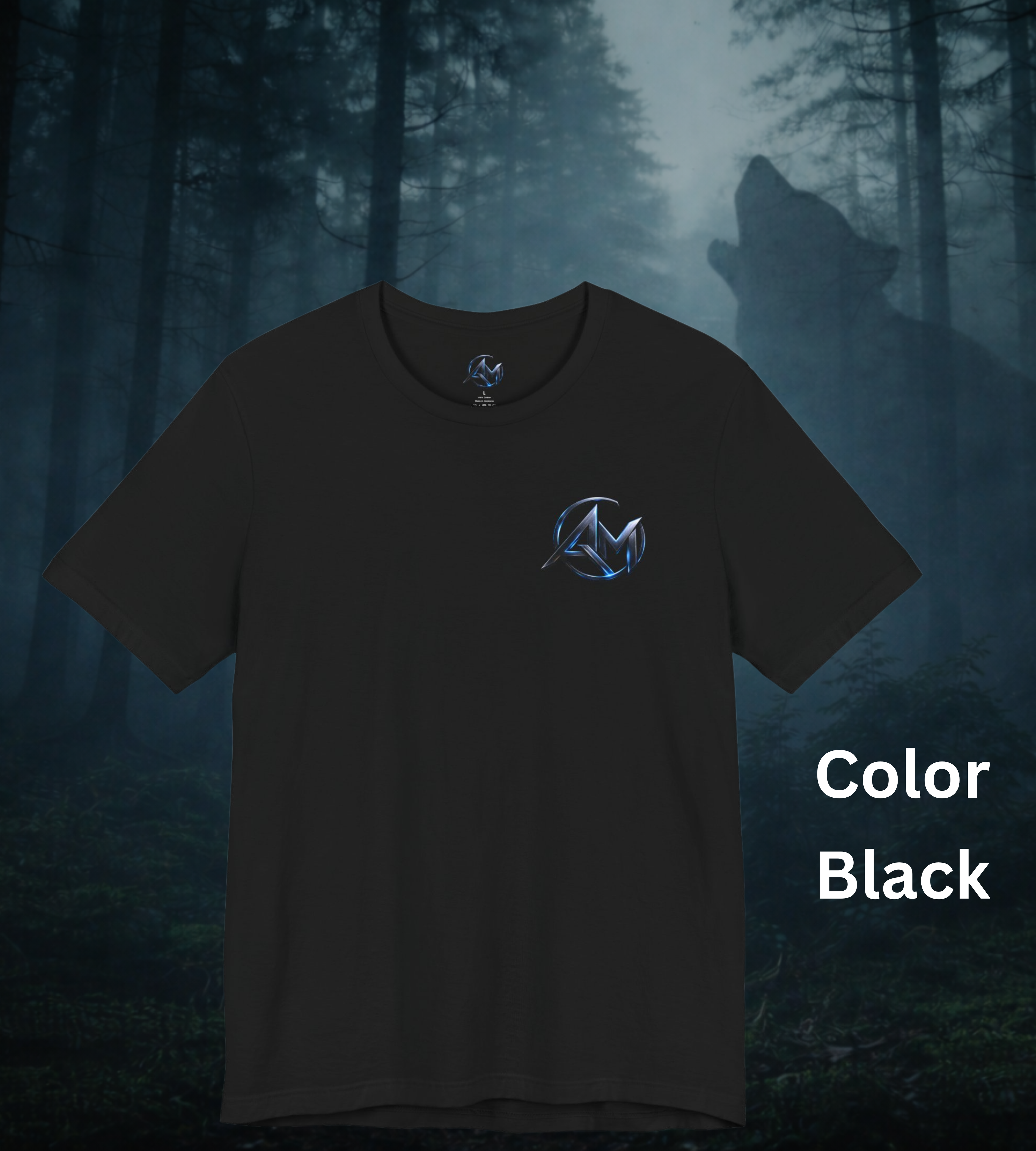 Americanwolf-AM Brand Signature Logo Soft T-shirt