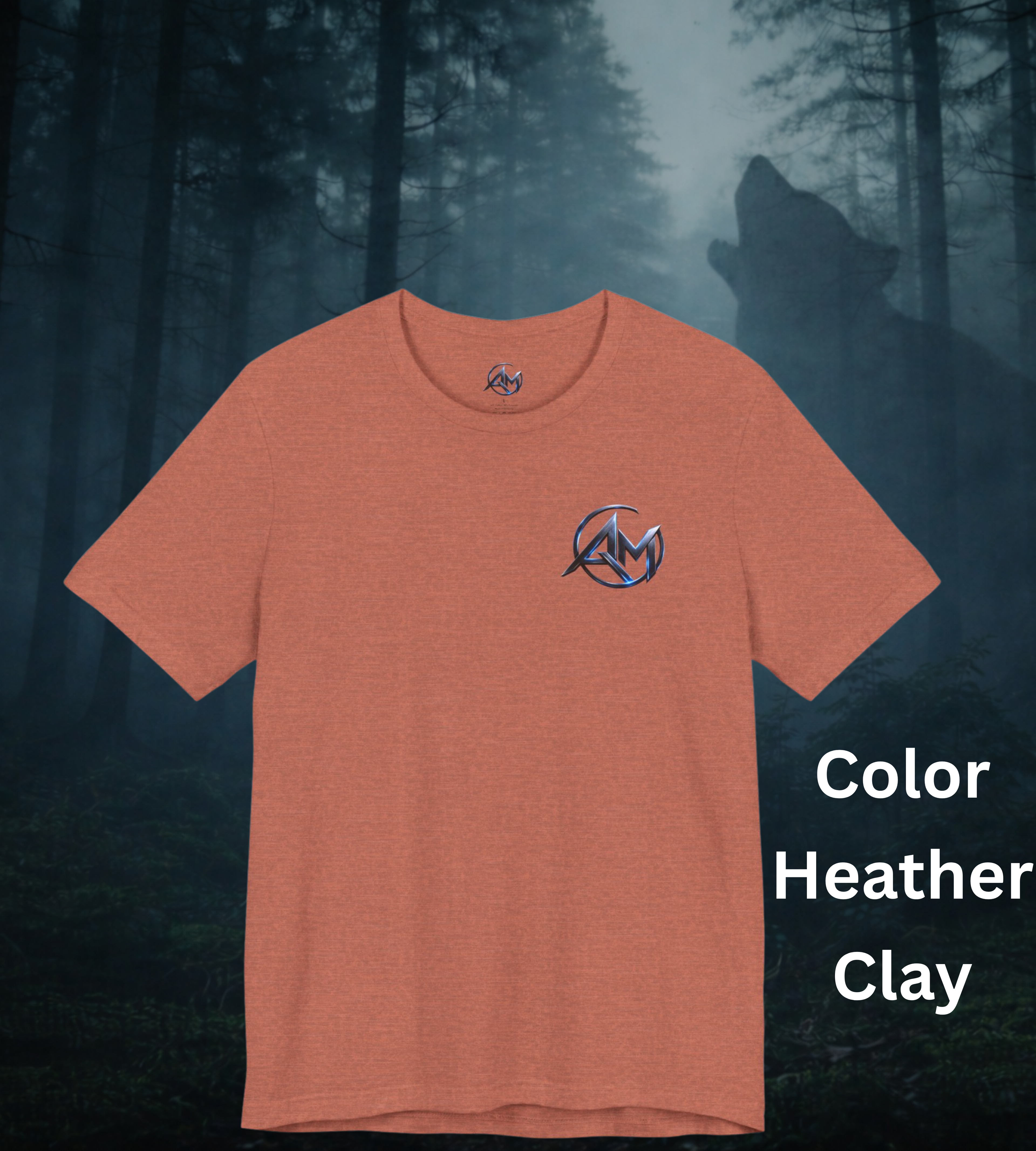 Americanwolf-AM Brand Signature Logo Soft T-shirt