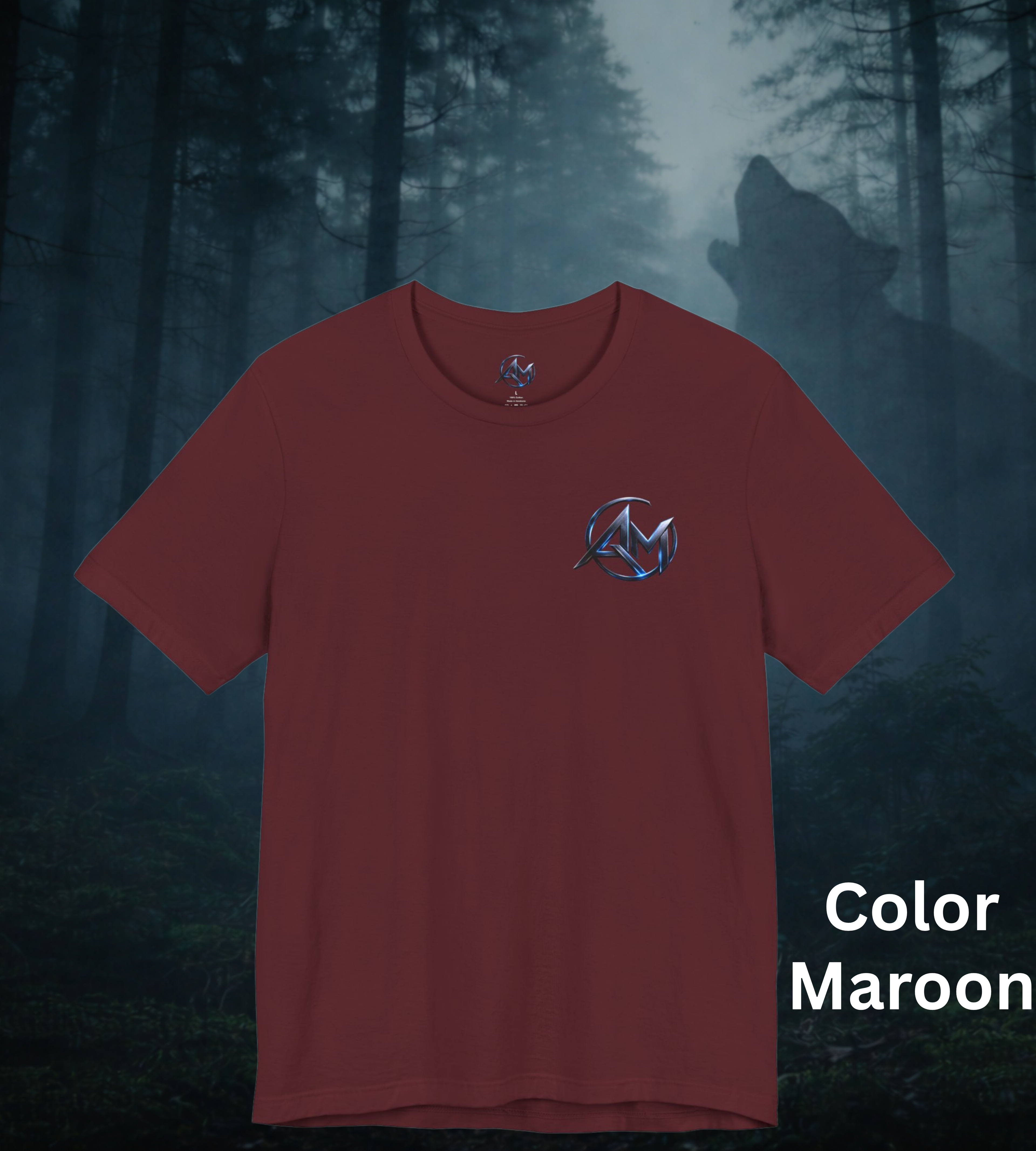 Americanwolf-AM Brand Signature Logo Soft T-shirt