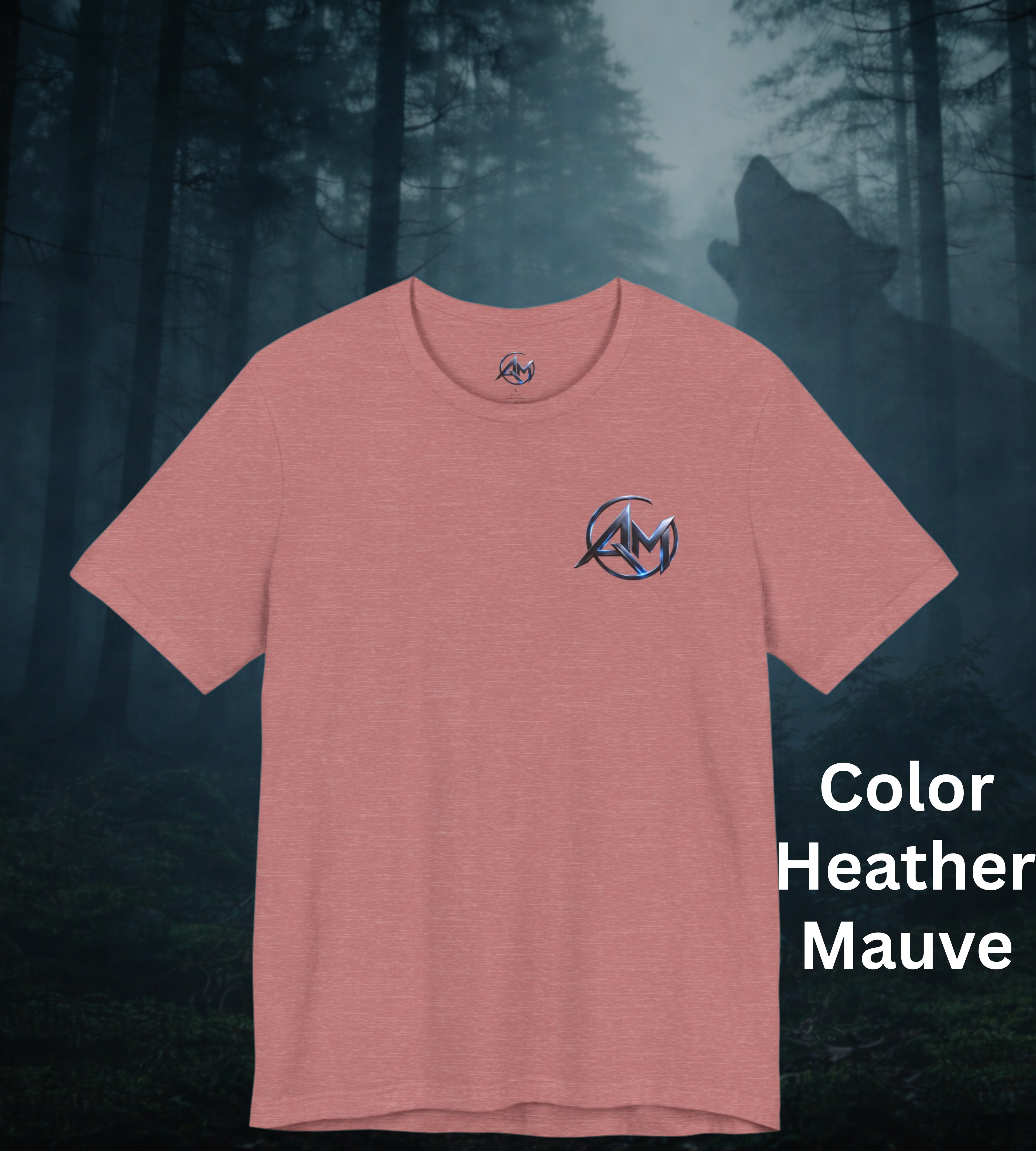 Americanwolf-AM Brand Signature Logo Soft T-shirt