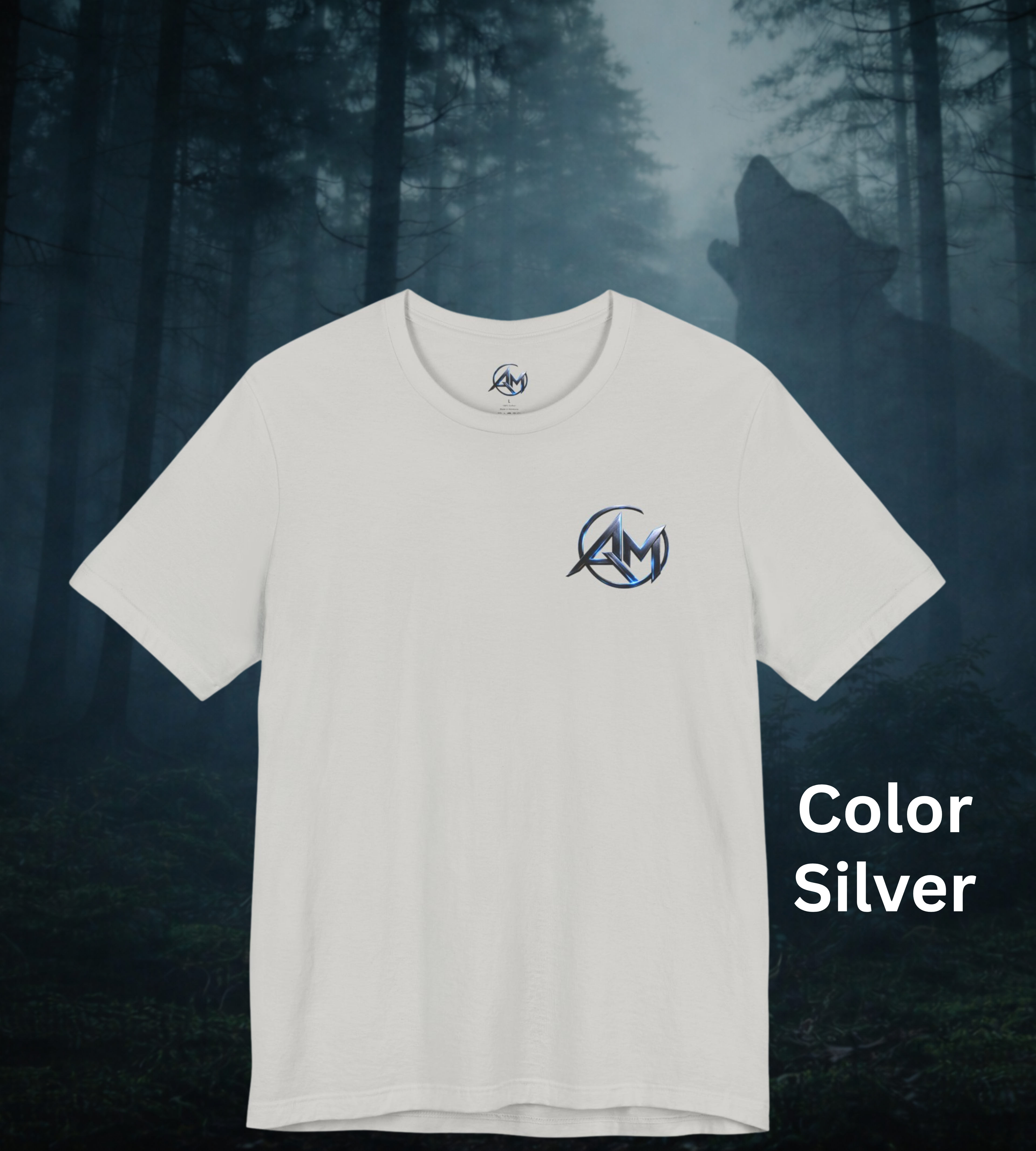 Americanwolf-AM Brand Signature Logo Soft T-shirt