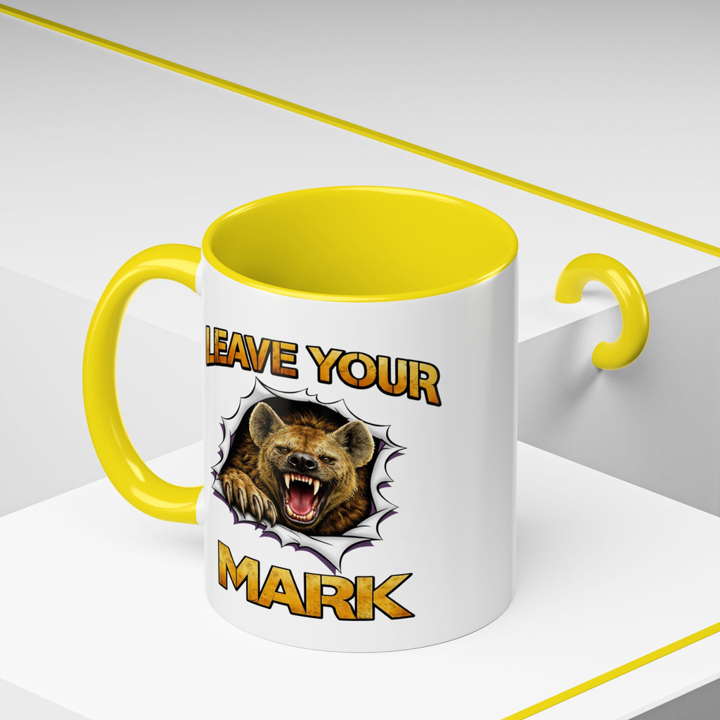 Wild Hyena "Leave Your Mark Fierce Animal Accent Coffee Mug