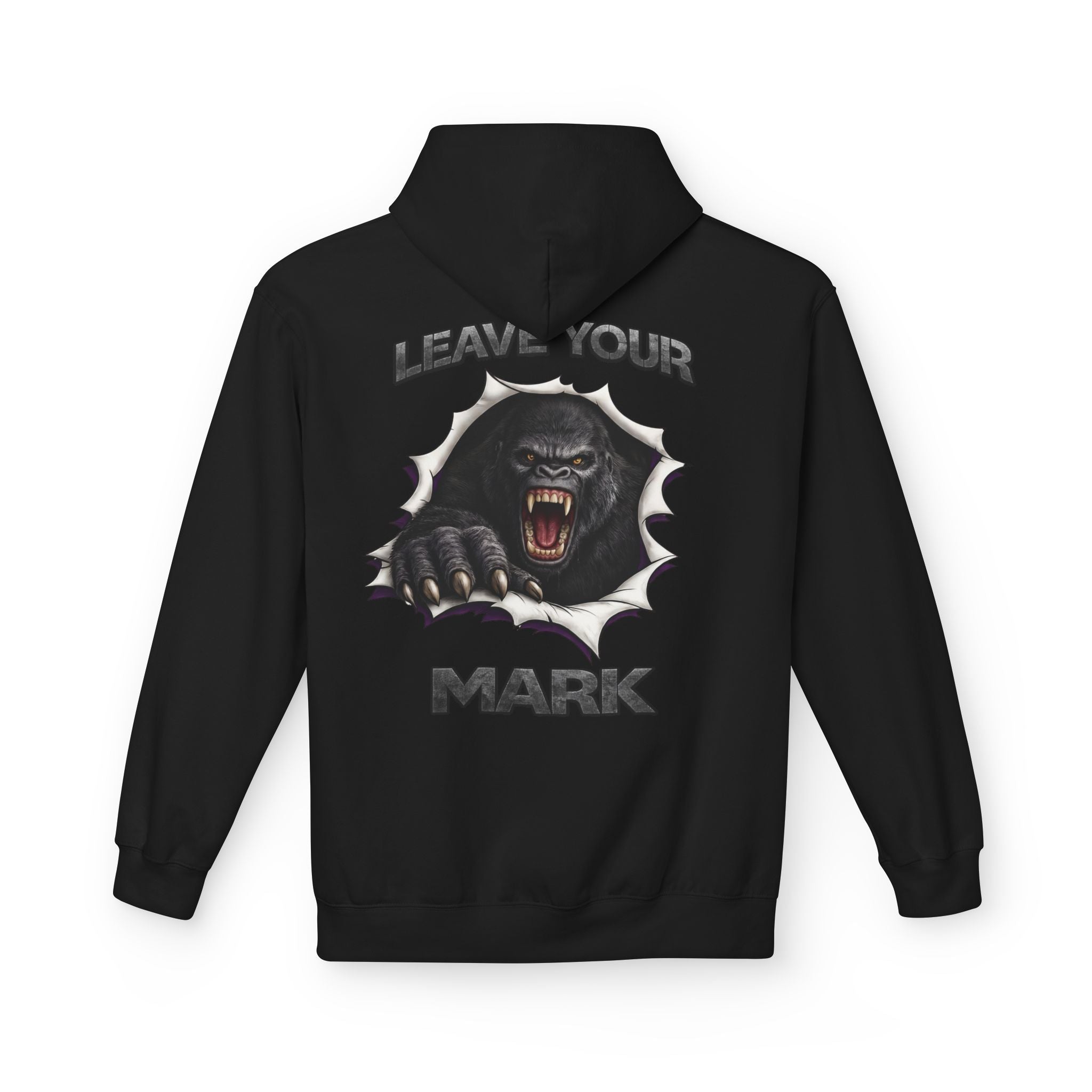 Gorilla 'Leave Your Mark'  Bold Graphic Cyber Crest AW Signature Emblem Fleece Pullover