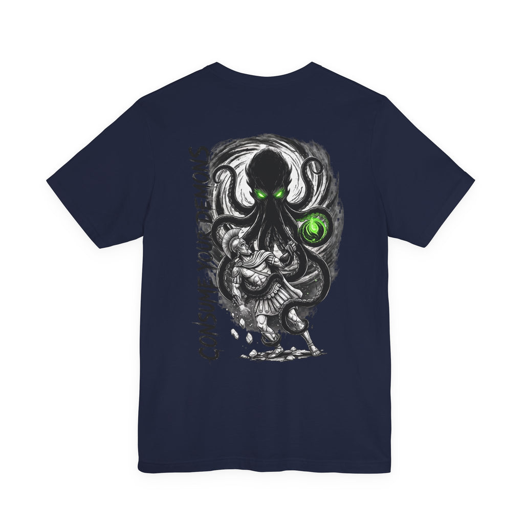 Kraken Octopus "Consume Your Demons" Graphic T-Shirt