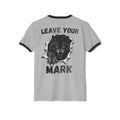 Black Graphic Wolf Ringer T-Shirt "Leave Your Mark" 87 Series Limited Edition