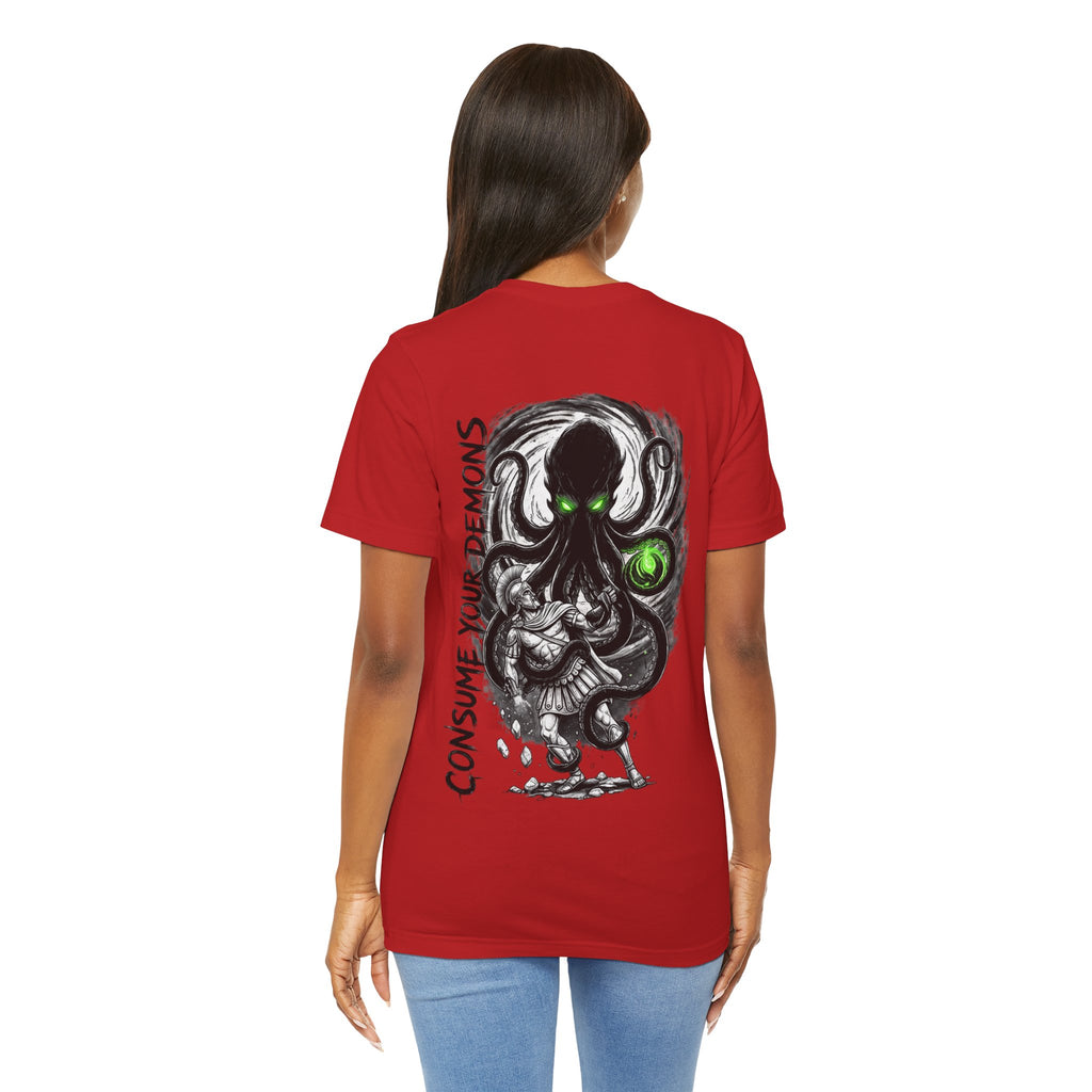 Kraken Octopus "Consume Your Demons" Graphic T-Shirt