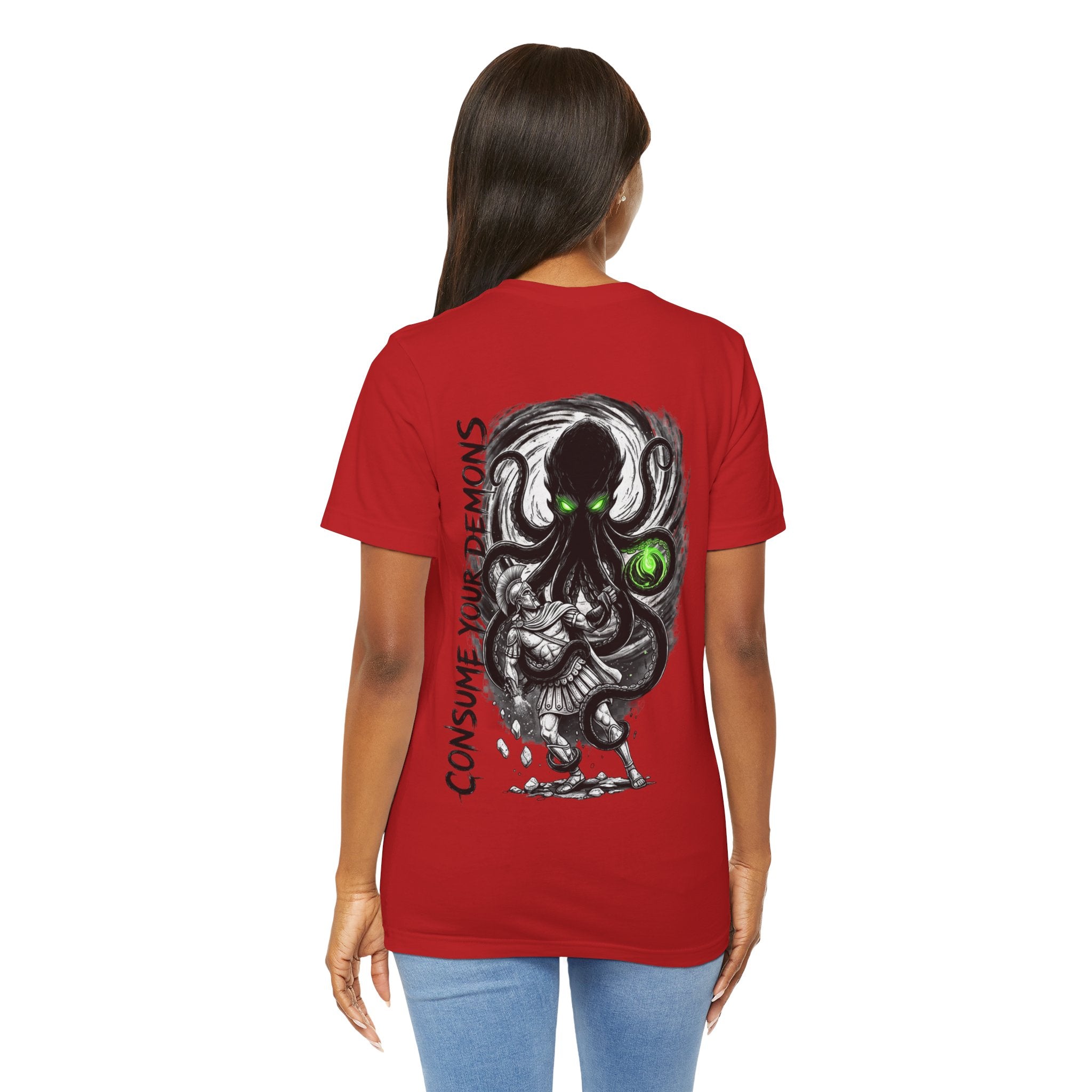 Kraken Octopus "Consume Your Demons" Graphic T-Shirt