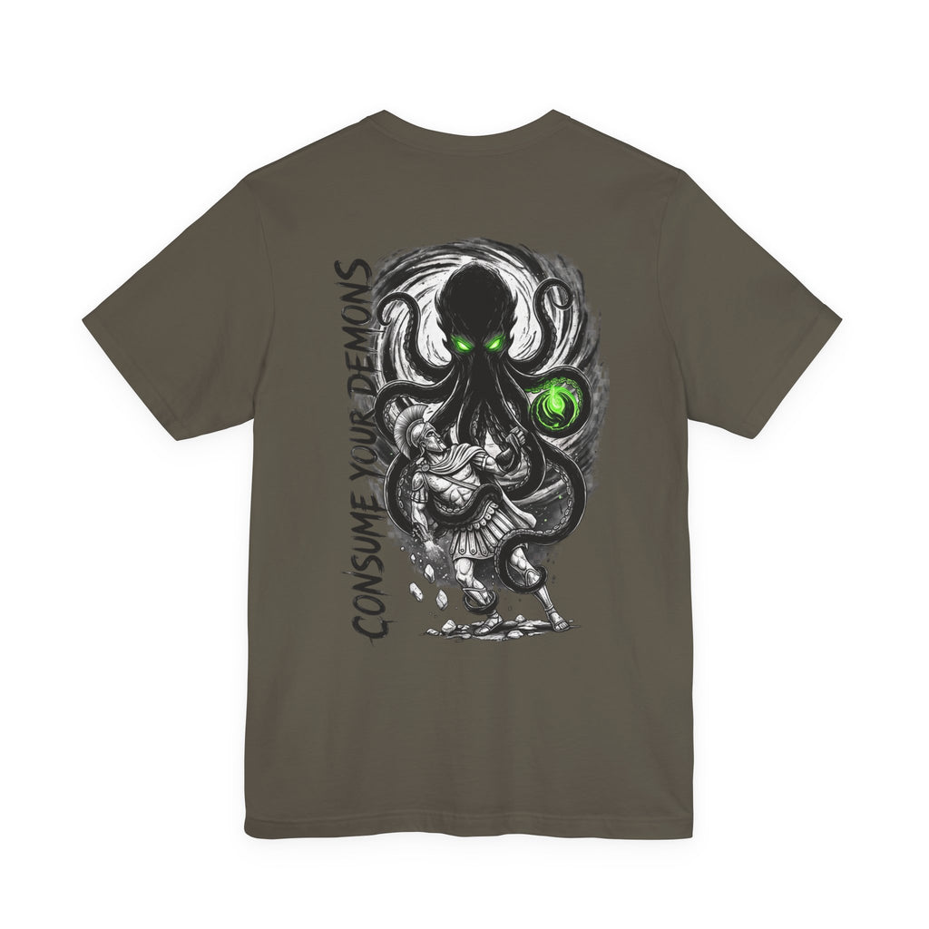 Kraken Octopus "Consume Your Demons" Graphic T-Shirt
