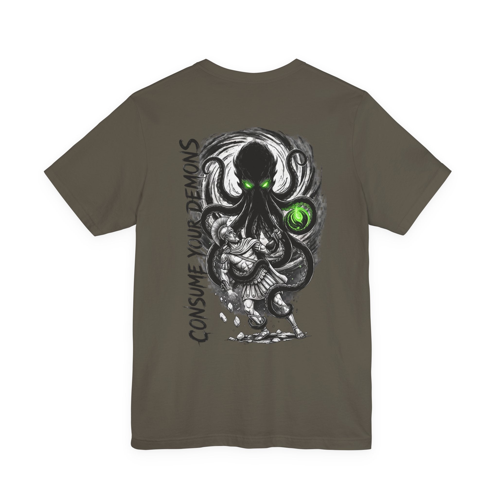 Kraken Octopus "Consume Your Demons" Graphic T-Shirt