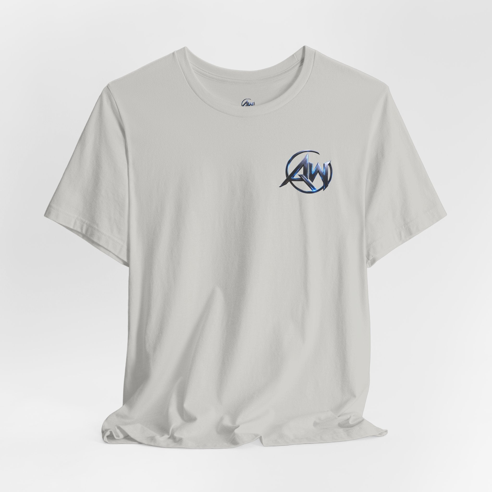 Authentic Cyber Crest Emblem AW Logo Americanwolf Brand Signature Series Soft T-Shirt