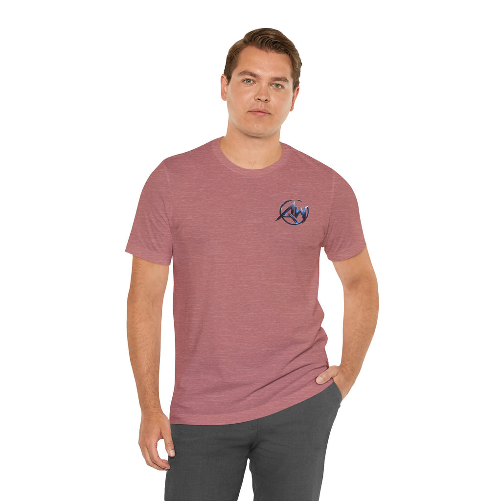 Authentic Cyber Crest Emblem AW Logo Americanwolf Brand Signature Series Soft T-Shirt