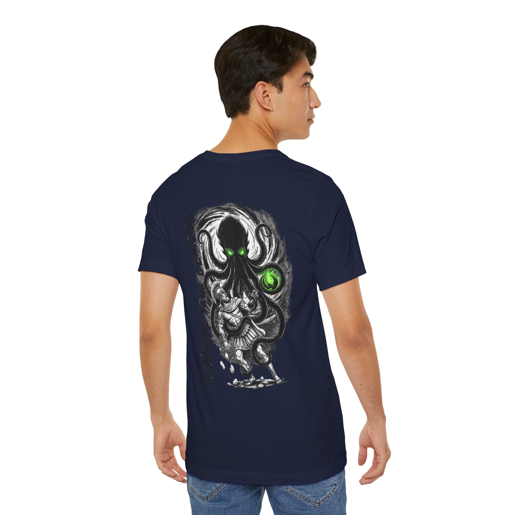 Kraken Octopus "Consume Your Demons" Graphic T-Shirt