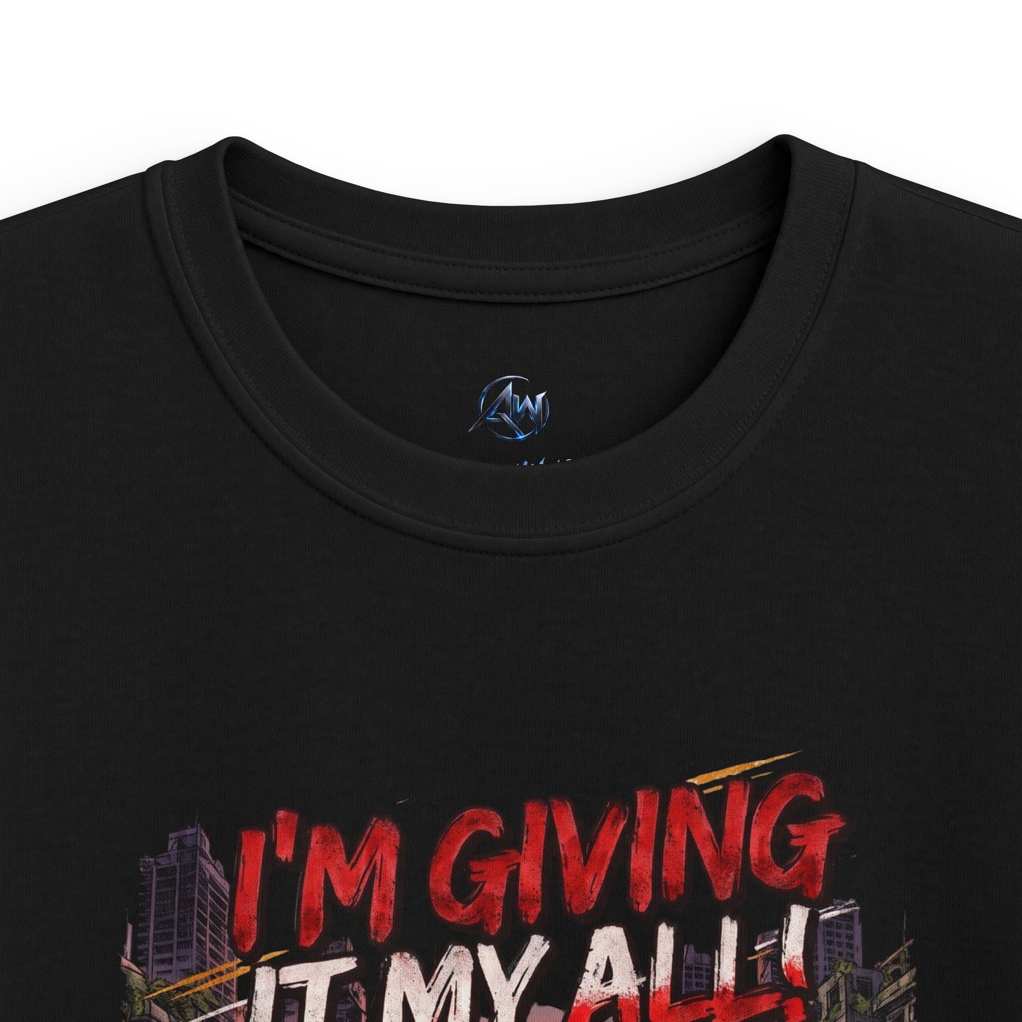 Kids Racing T-Shirt "I'm Giving It My All – Leave Your Mark"