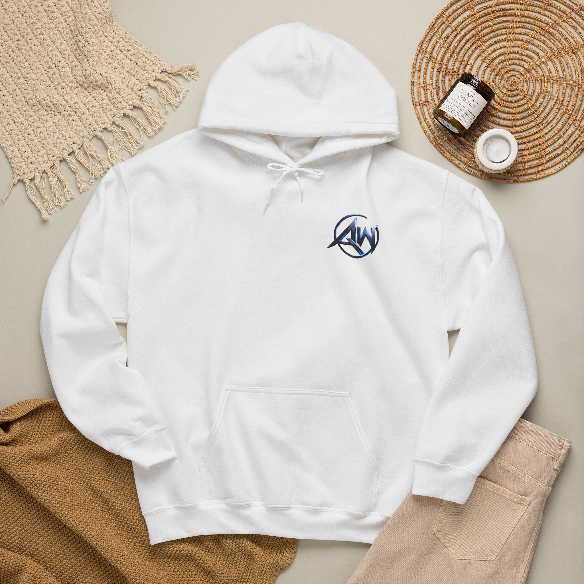 Hyena Baseball Graphic Sports Hoodie  "Leave Your Mark" Cyber Crest AW Signature Emblem Logo Pullover Drawstring Sweater