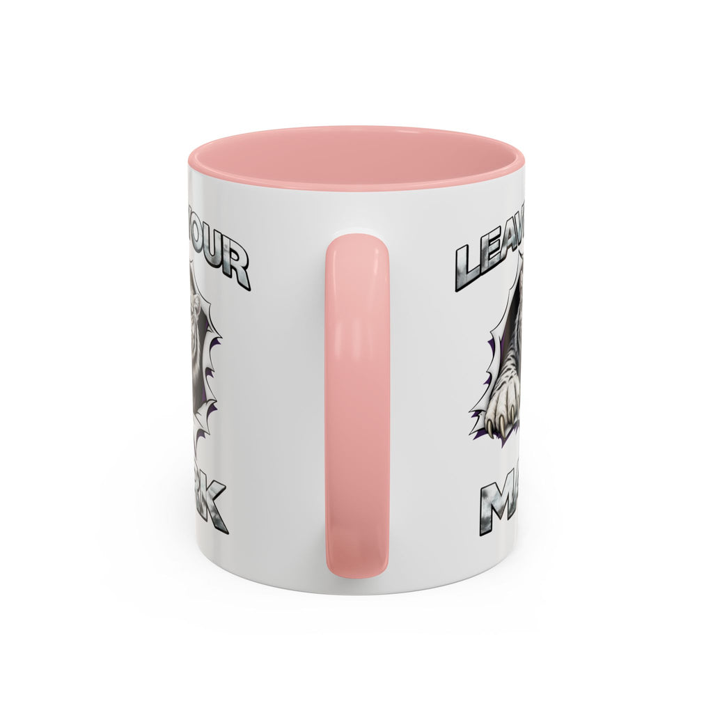 Wild White Tiger "Leave Your Mark" Fierce Animal Accent Coffee Mug