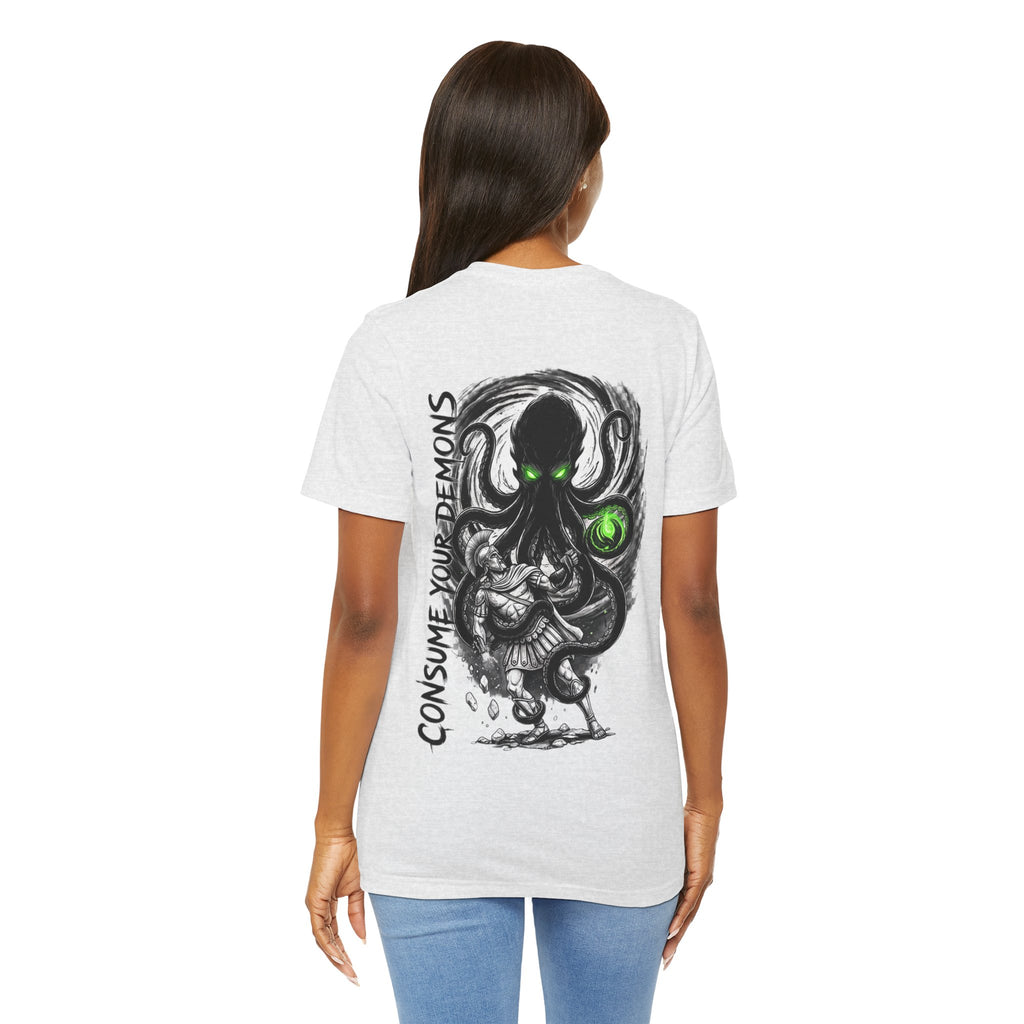 Kraken Octopus "Consume Your Demons" Graphic T-Shirt