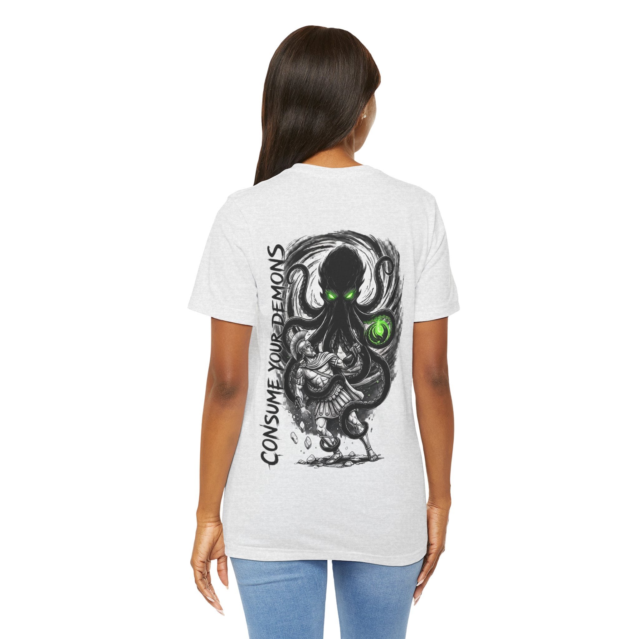 Kraken Octopus "Consume Your Demons" Graphic T-Shirt