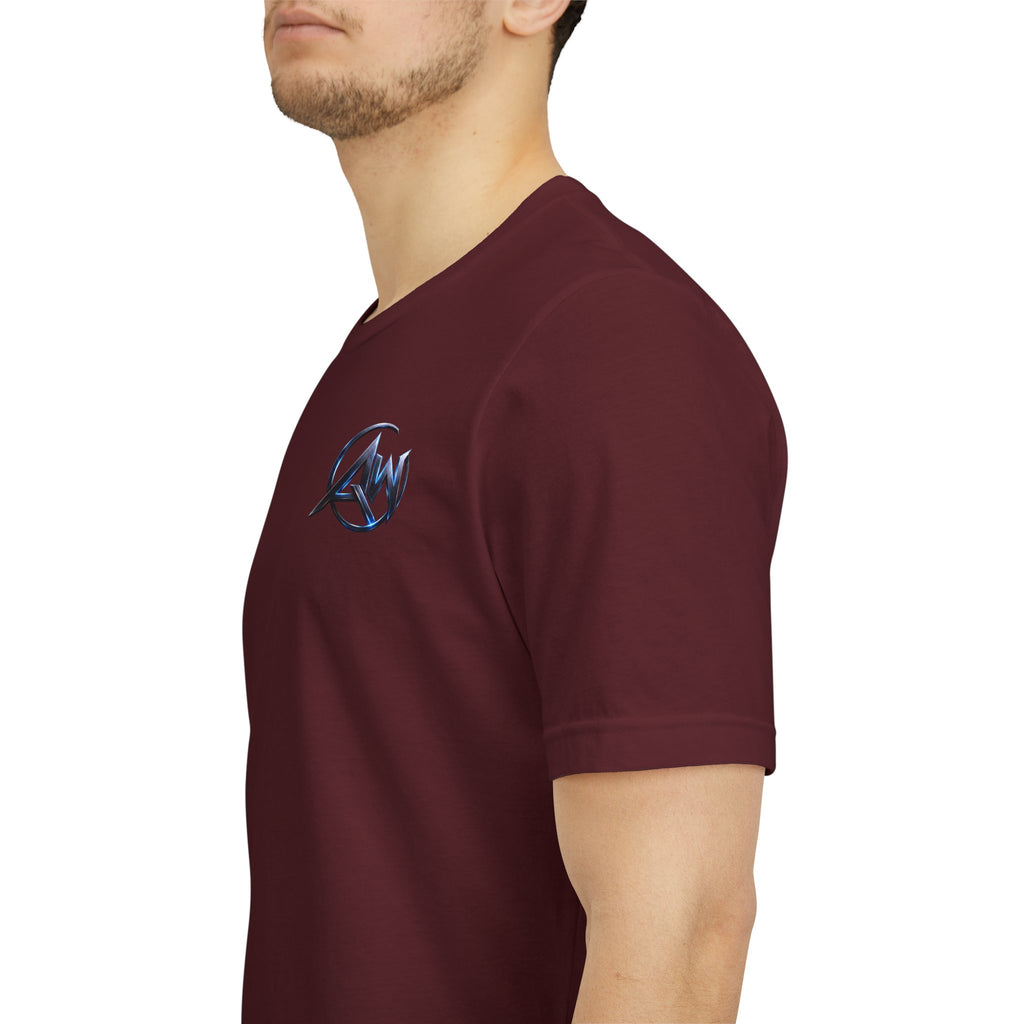 Authentic Cyber Crest Emblem AW Logo Americanwolf Brand Signature Series Soft T-Shirt