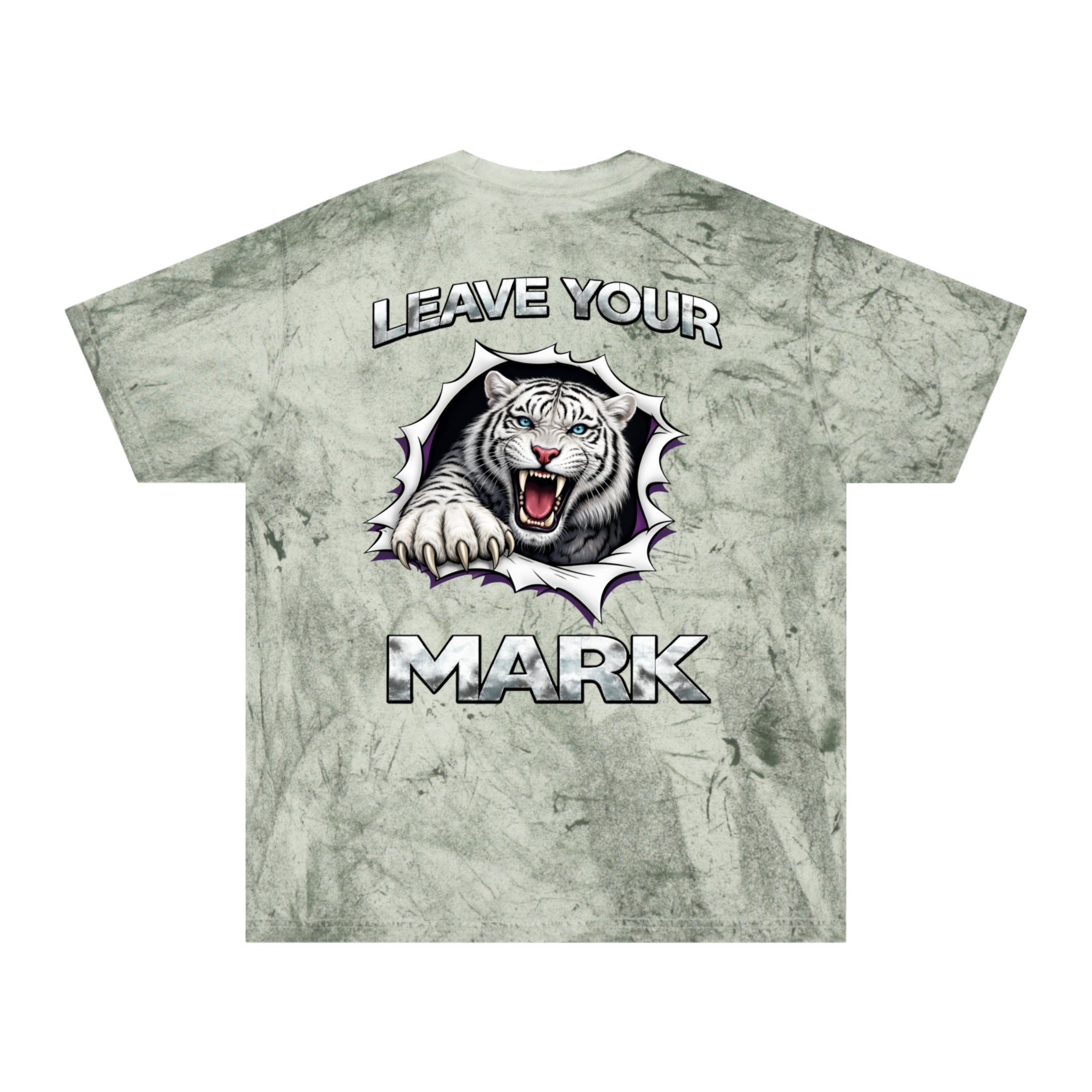 White Tiger 'Leave Your Mark' Tie-Dye Color Blast T-Shirts
