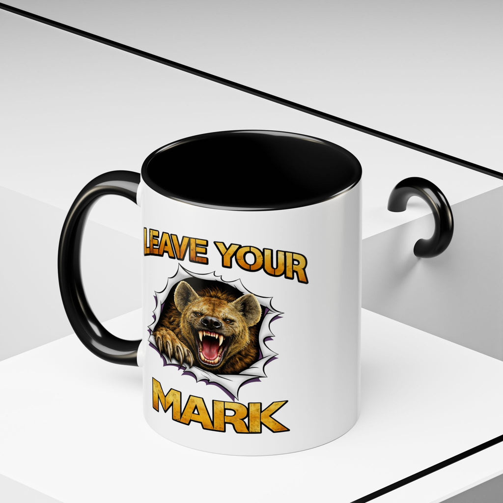 Wild Hyena "Leave Your Mark Fierce Animal Accent Coffee Mug