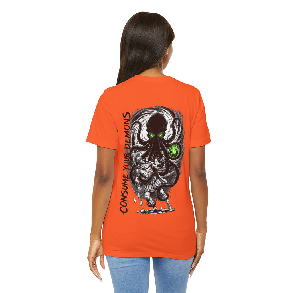 Kraken Octopus "Consume Your Demons" Graphic T-Shirt