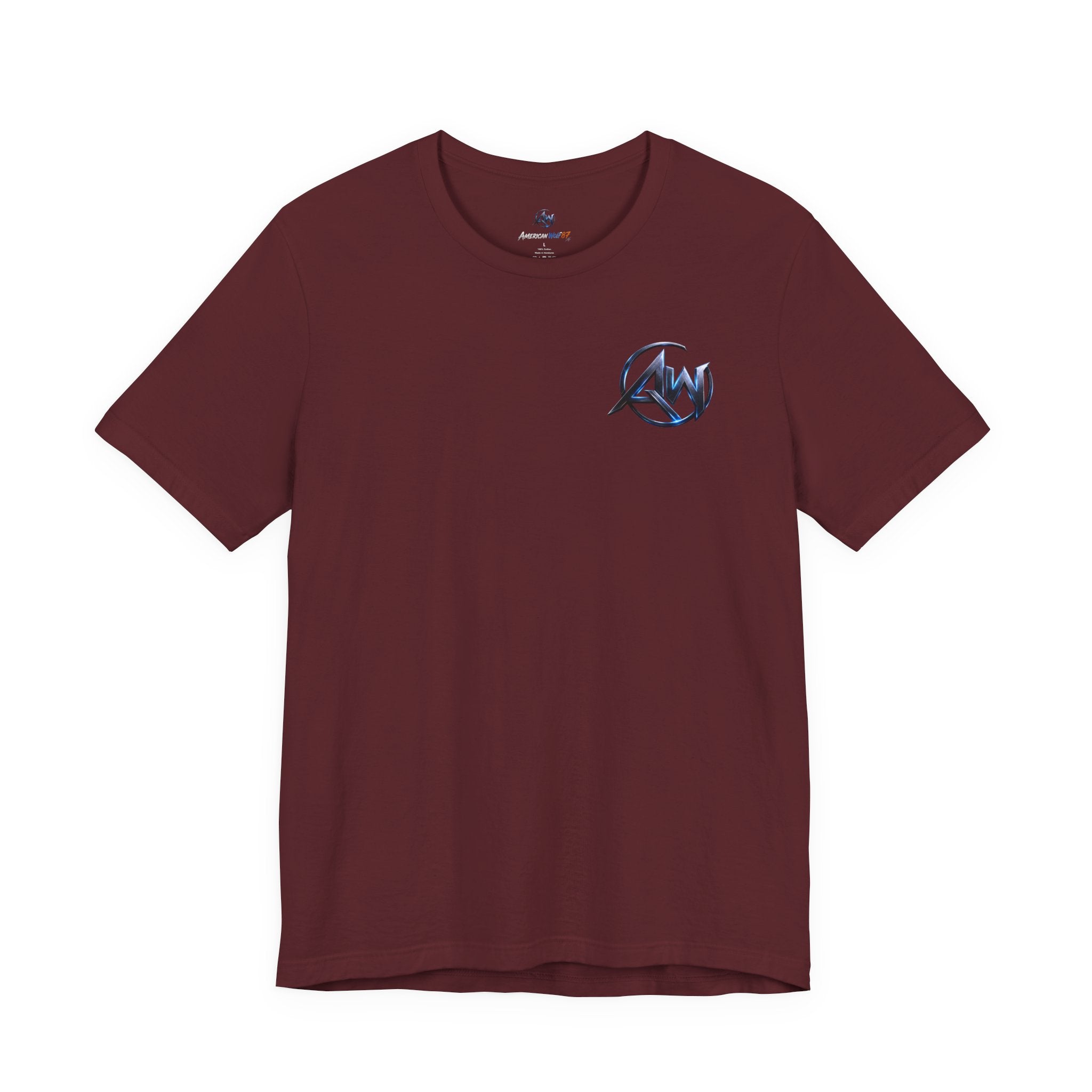 Authentic Cyber Crest Emblem AW Logo Americanwolf Brand Signature Series Soft T-Shirt