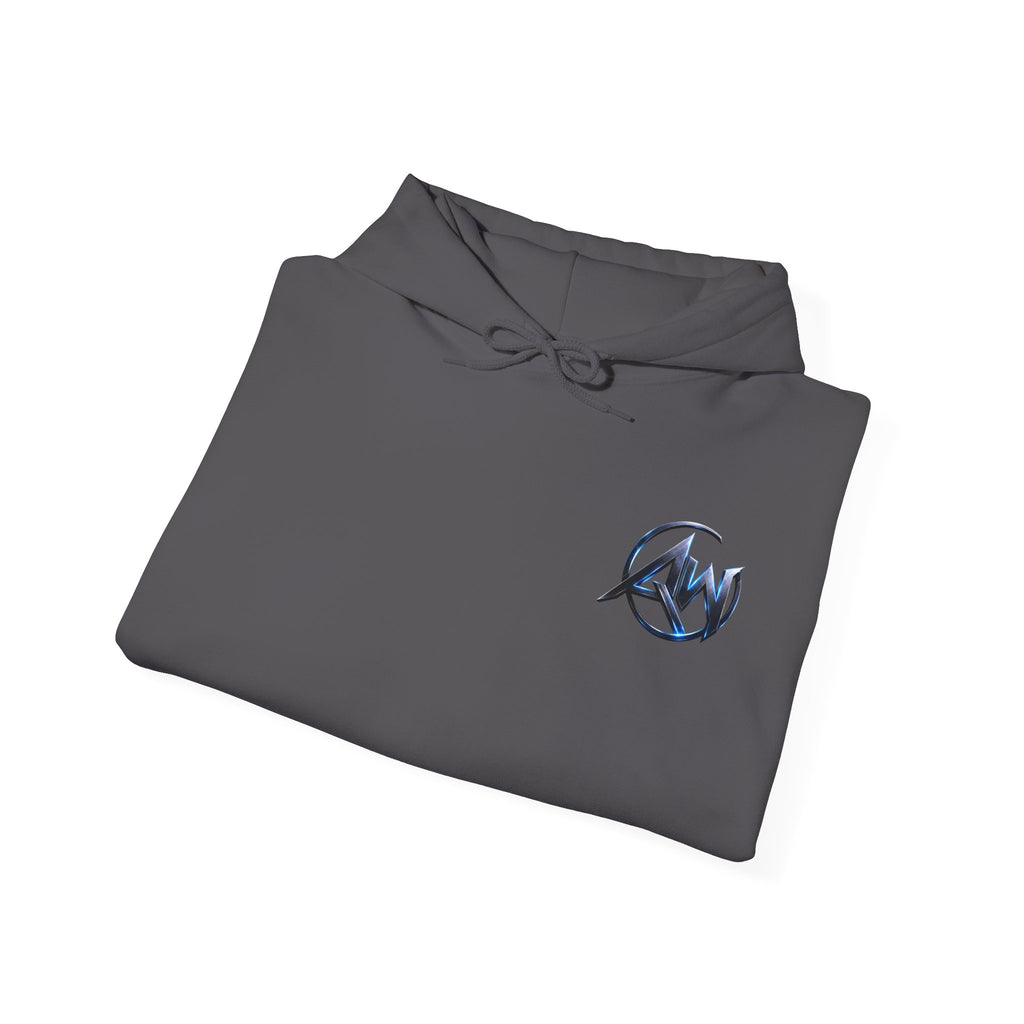 Black Wolf Hoodie "Leave Your Mark" Cyber Crest AW Signature Emblem Pullover drawstring Sweater