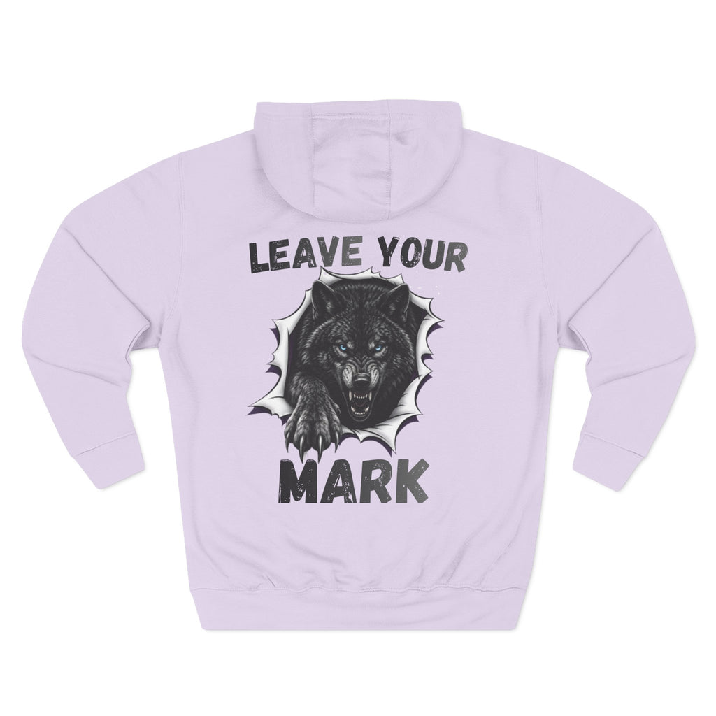 Black Graphic Wolf Hoodie "Leave Your Mark" 87 Series Limited Edition