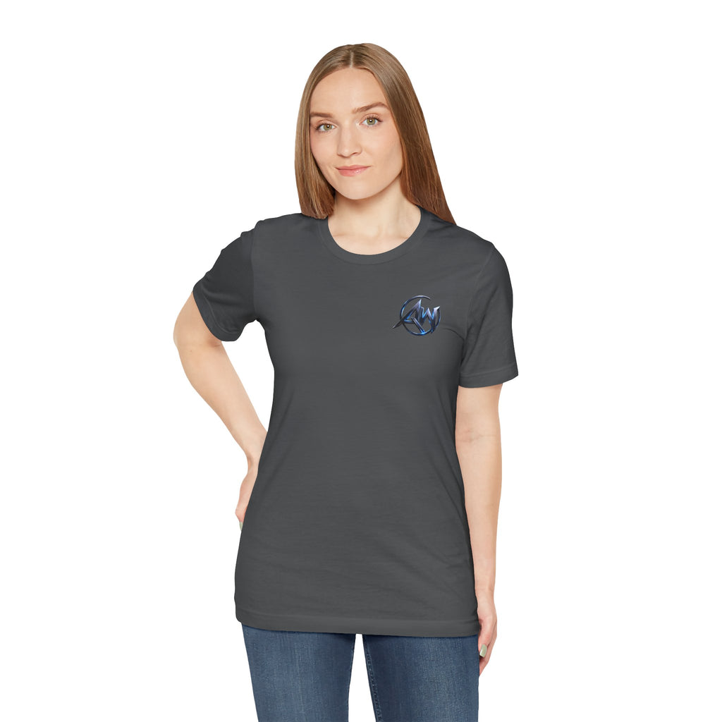 Authentic Cyber Crest Emblem AW Logo Americanwolf Brand Signature Series Soft T-Shirt