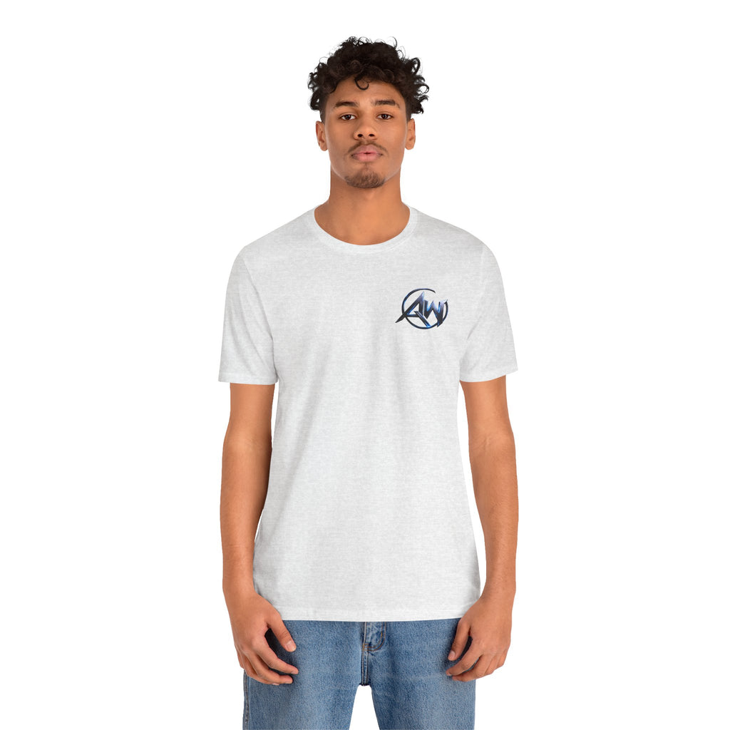 Authentic Cyber Crest Emblem AW Logo Americanwolf Brand Signature Series Soft T-Shirt