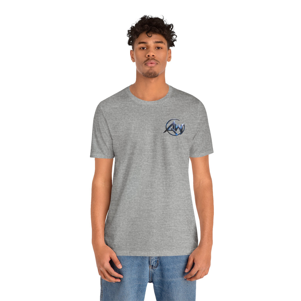 Authentic Cyber Crest Emblem AW Logo Americanwolf Brand Signature Series Soft T-Shirt