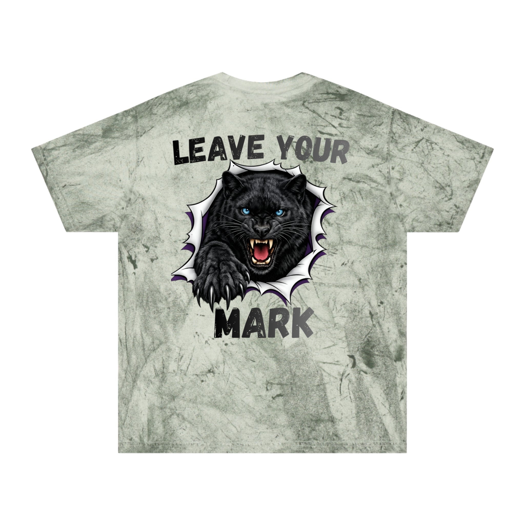 Black Panther Fierce Animal Vintage Grunge Tee Leave Your Mark Color Blast T-shirt