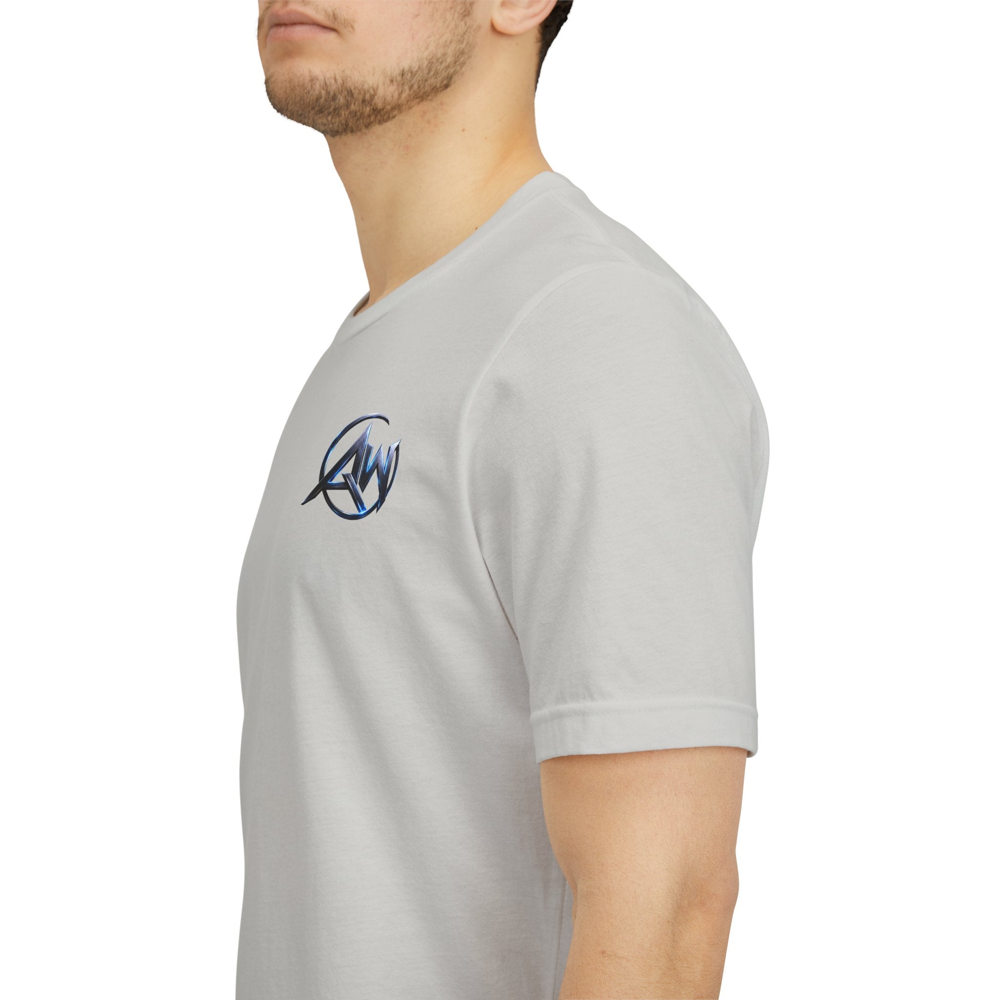 Authentic Cyber Crest Emblem AW Logo Americanwolf Brand Signature Series Soft T-Shirt