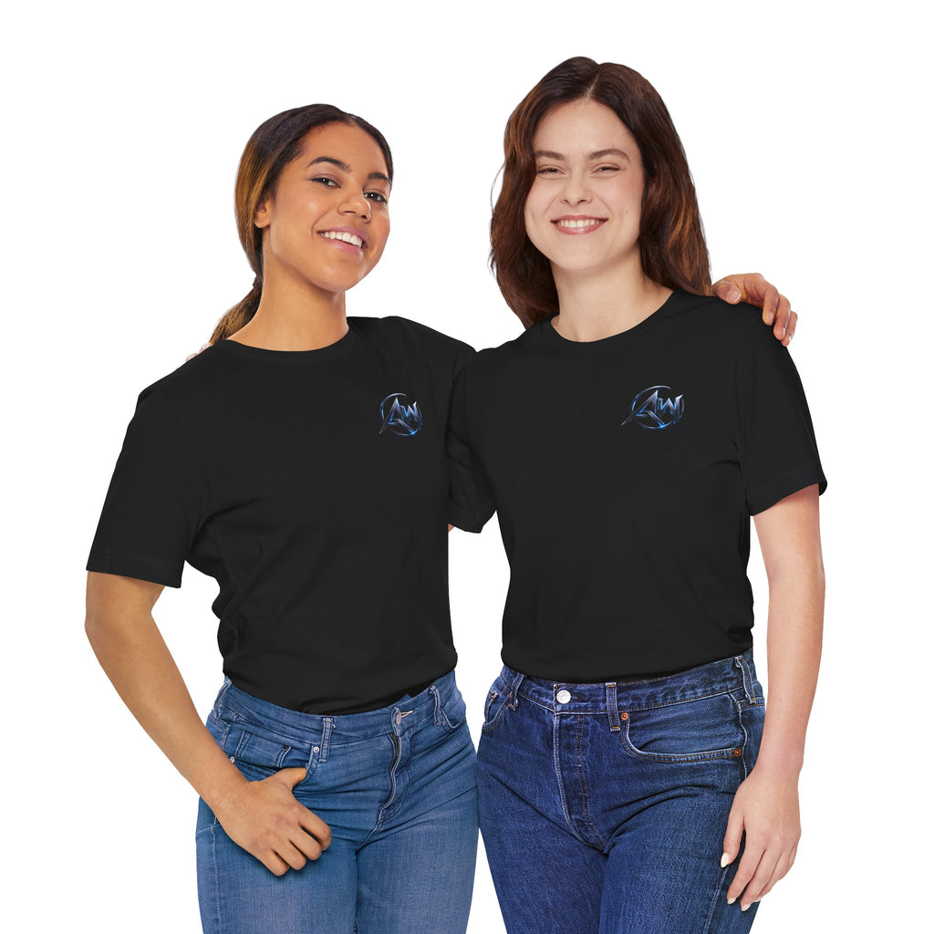 Authentic Cyber Crest Emblem AW Logo Americanwolf Brand Signature Series Soft T-Shirt