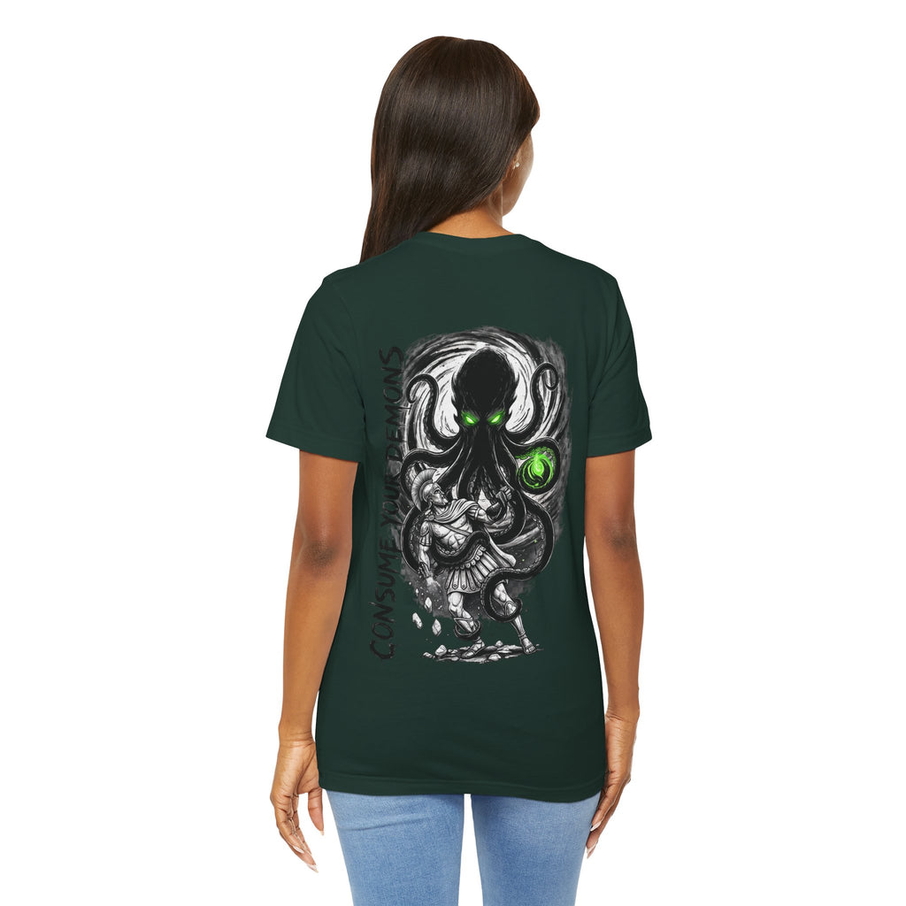 Kraken Octopus "Consume Your Demons" Graphic T-Shirt