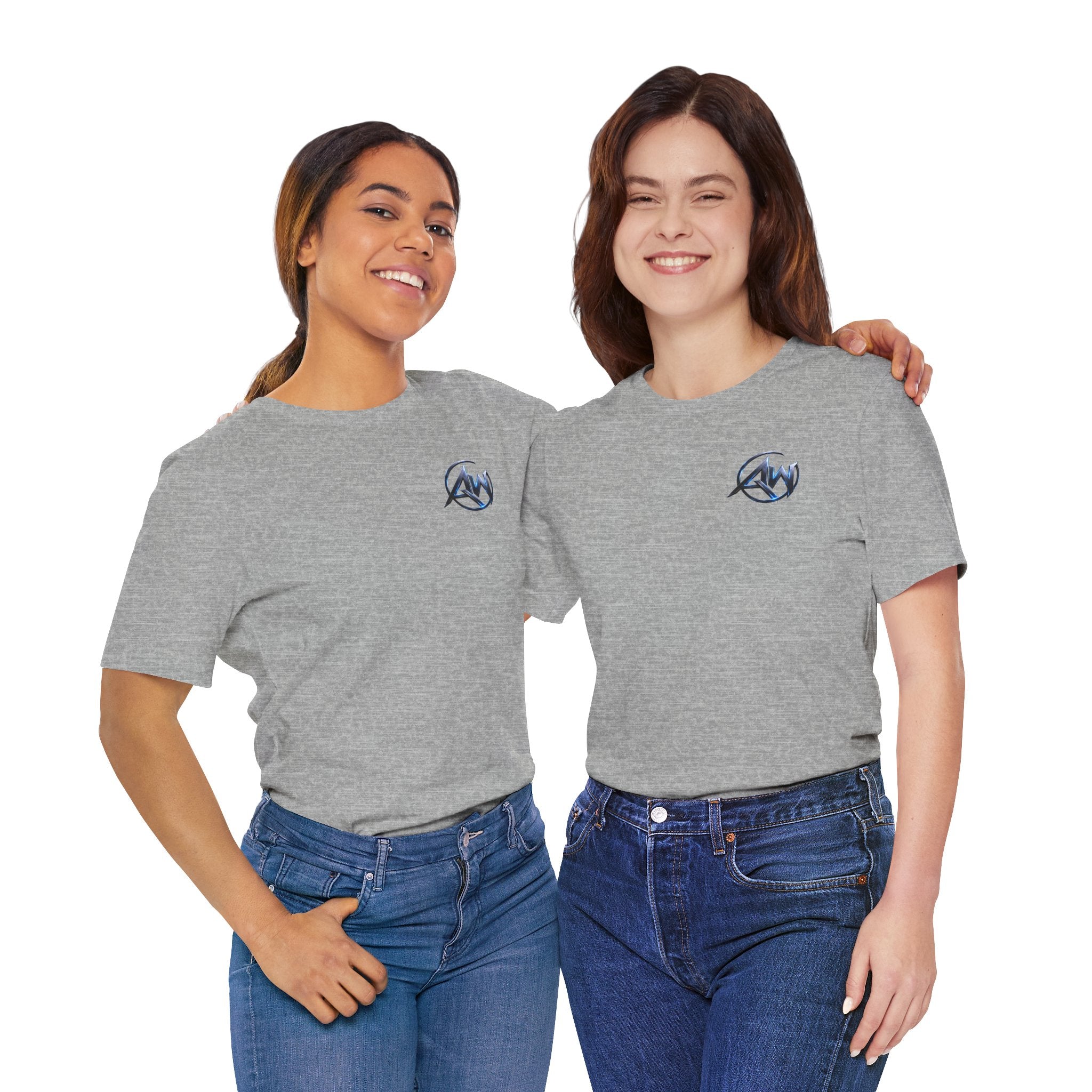Authentic Cyber Crest Emblem AW Logo Americanwolf Brand Signature Series Soft T-Shirt