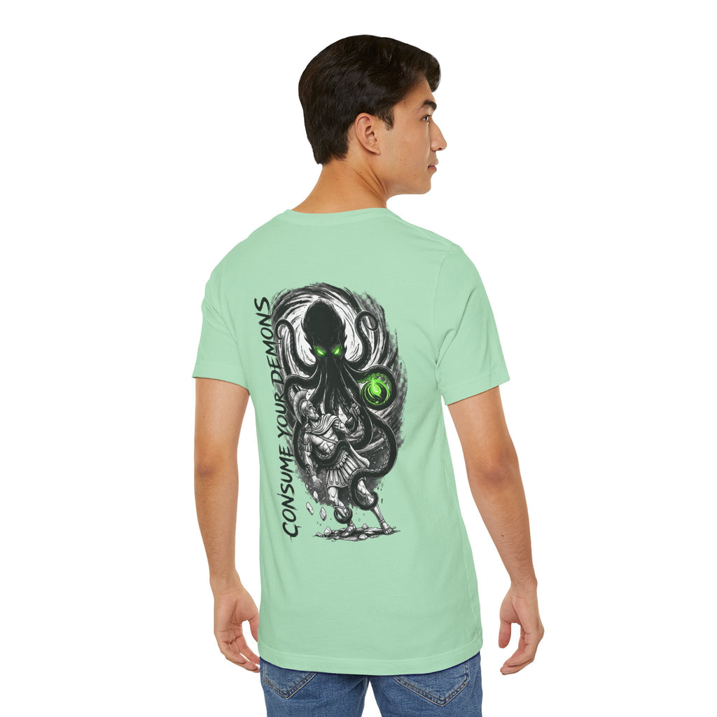 Kraken Octopus "Consume Your Demons" Graphic T-Shirt