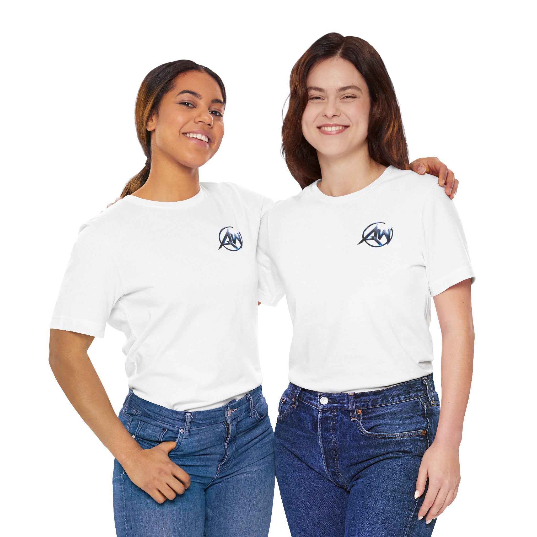 Authentic Cyber Crest Emblem AW Logo Americanwolf Brand Signature Series Soft T-Shirt