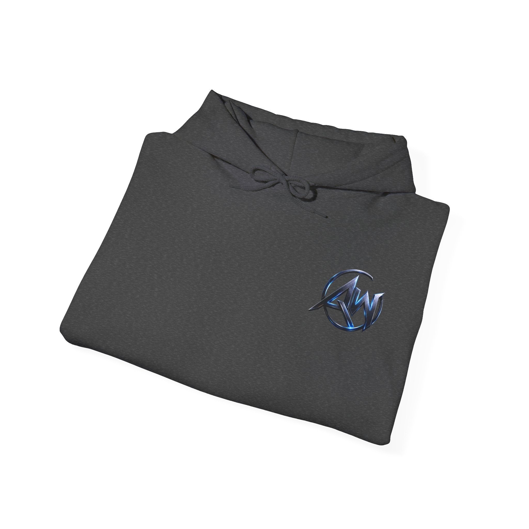 Black Wolf Hoodie "Leave Your Mark" Cyber Crest AW Signature Emblem Pullover drawstring Sweater