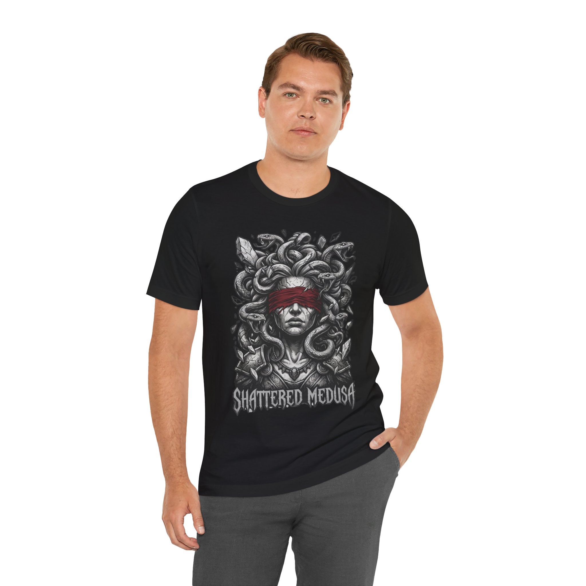 Shattered Medusa Dark Fantasy Graphic Tee