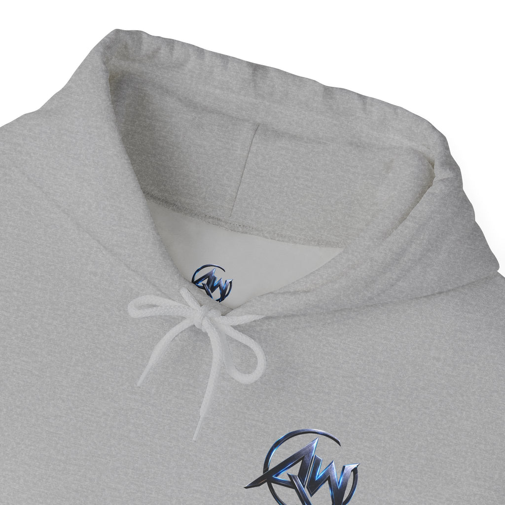 Hyena Baseball Graphic Sports Hoodie  "Leave Your Mark" Cyber Crest AW Signature Emblem Logo Pullover Drawstring Sweater