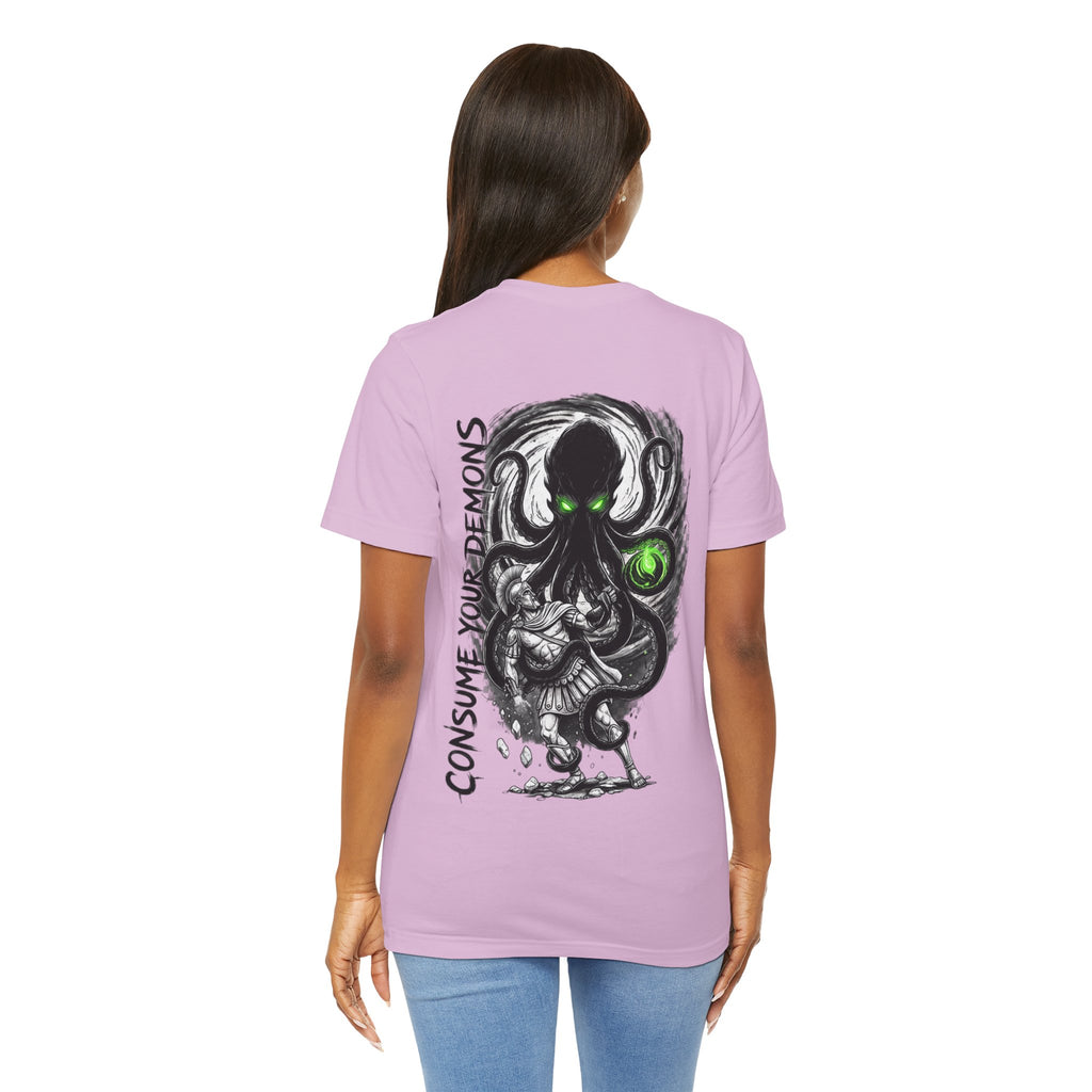 Kraken Octopus "Consume Your Demons" Graphic T-Shirt